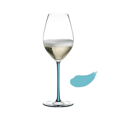 <ファット・ア・マーノ> シャンパーニュ・ワイン・グラス ターコイズ(1個入)x4個