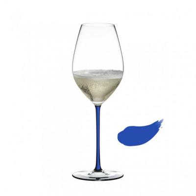 <ファット・ア・マーノ> シャンパーニュ・ワイン・グラス ダークブルー(1個入)x4個